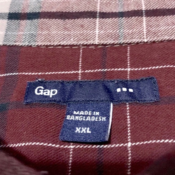 GAP | Men’s Button-Down Maroon Shirt | XXL - Picture 4 of 4
